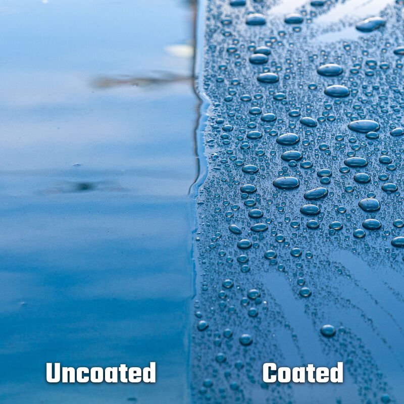 Water beading on ceramic coated paint